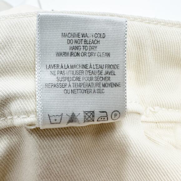 A.L.C Pierce Wide Leg Crop Twill Sailor‎ Pants in Parchment Cream Size 14 NWT - Picture 10 of 13